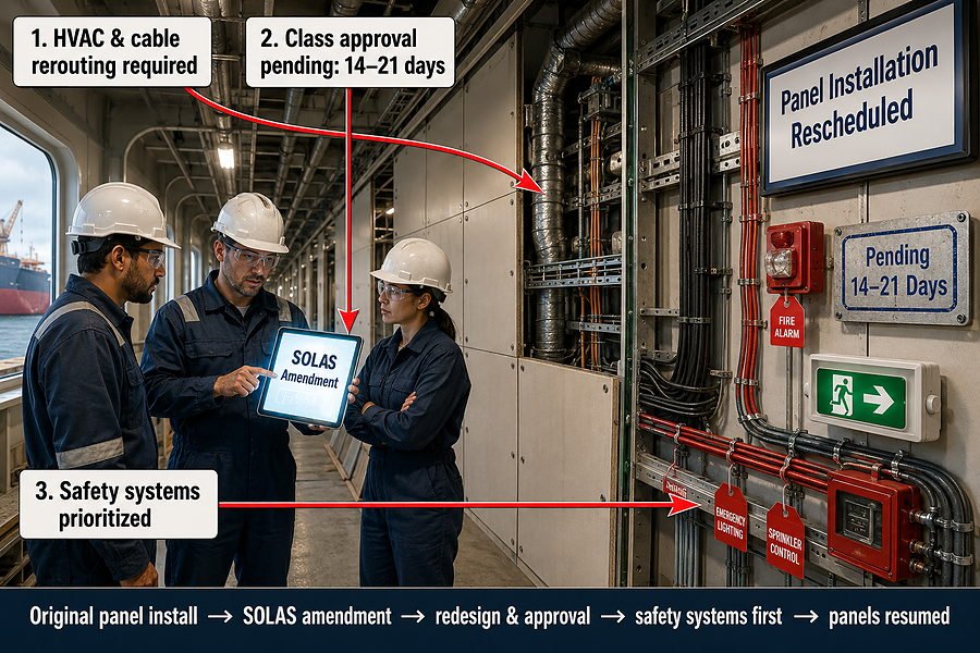 SOLAS Wall Panel Installation Reschedule