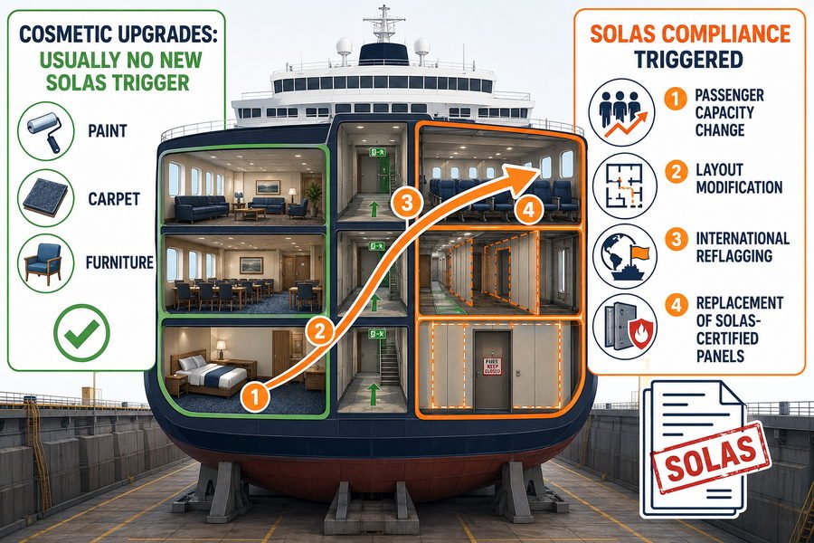 Ship Refurbishment SOLAS Panel Compliance Guide