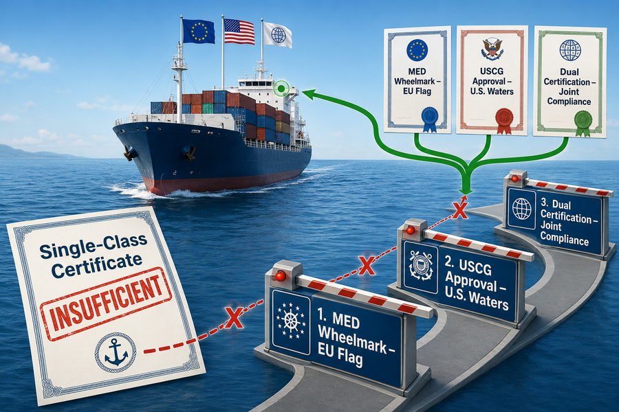 Single Class Marine Panel Certificate Insufficiency