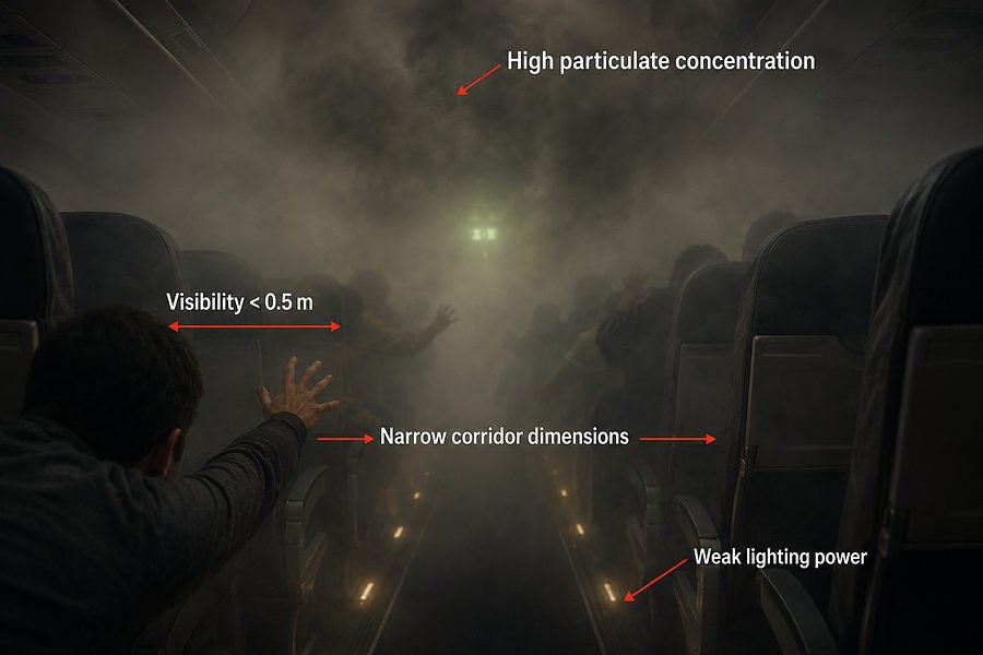 Smoke Density Cabin Visibility Loss