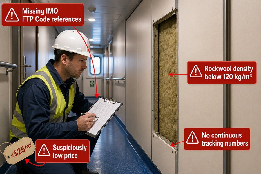 Standard Panels Sold as Marine Accommodation Panels
