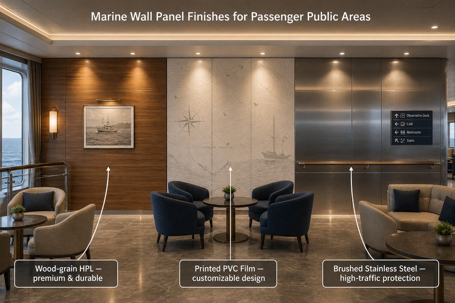 Suitable Marine Wall Panel Finishes for Passenger Public Areas