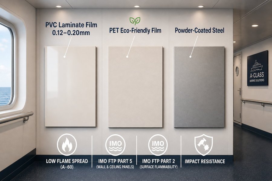 Suitable Surface Finishes For A Class Marine Wall Panels