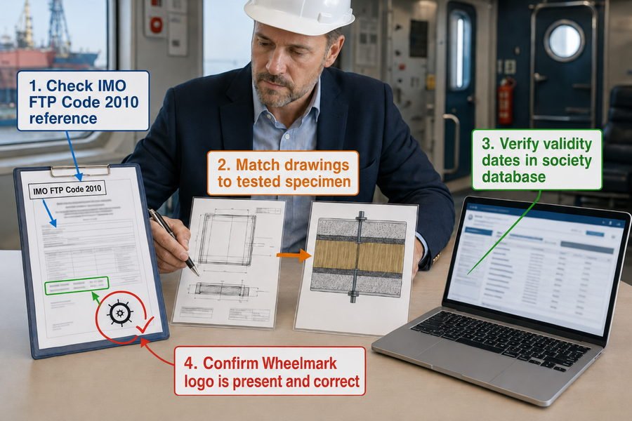 Supplier Marine Panel Fire Test Audit
