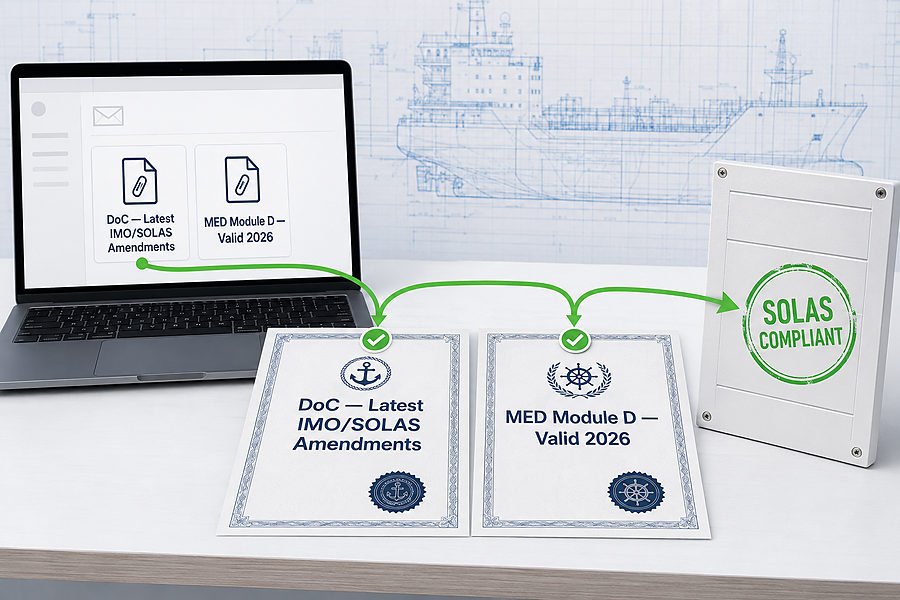 Supplier SOLAS Document Proof