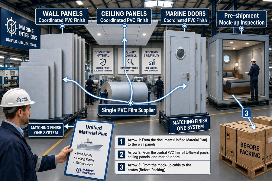 Three Step Marine Interior Coordination