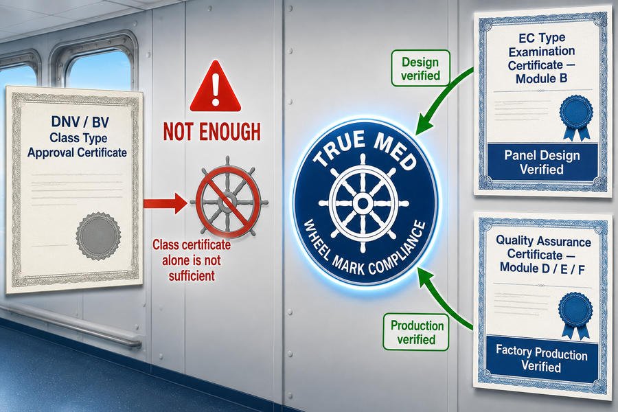 True MED Wheel Mark Documents
