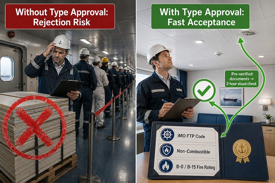 Type Approval Reduces Surveyor Rejection