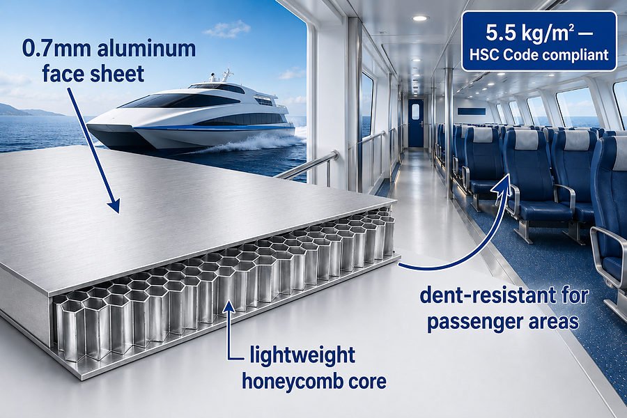 0.7mm Face Sheet Honeycomb Panel