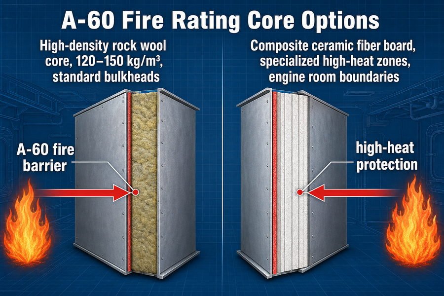 A60 Marine Accommodation Panel Cores