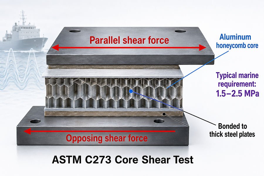 ASTM C273 Shear Test Setup