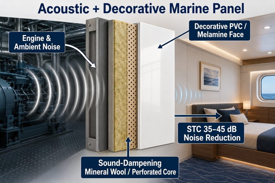 Acoustic Marine Accommodation Panel