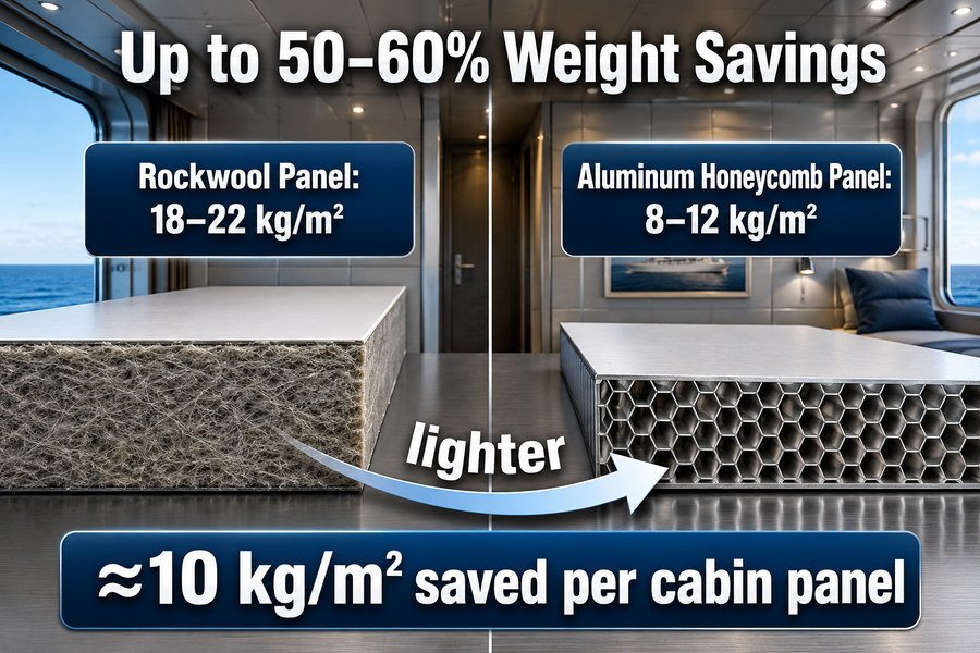 Aluminum Honeycomb Core Weight Saving