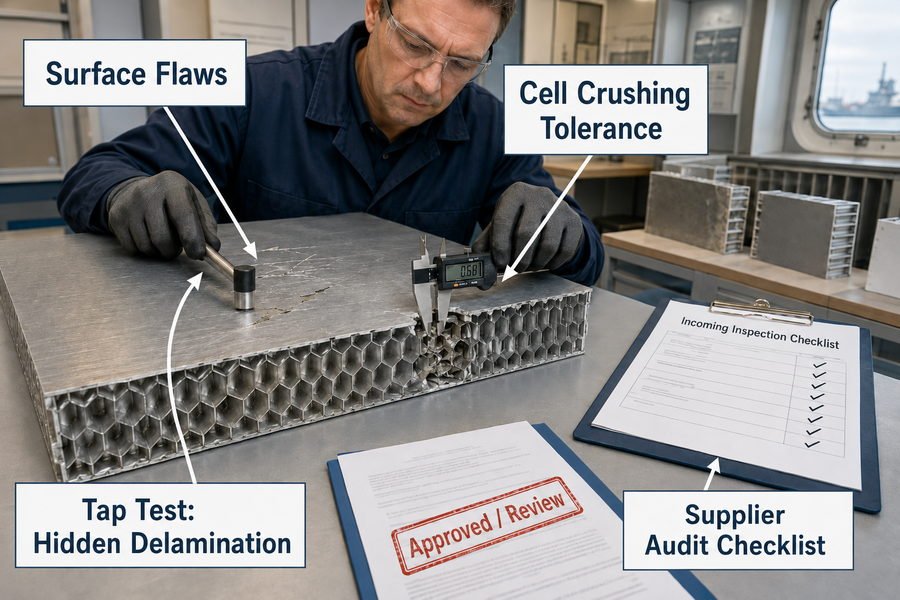 Aluminum Honeycomb Panel Defect Detection