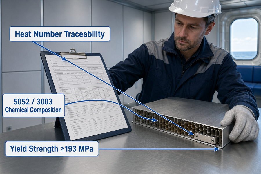 Aluminum Honeycomb Panel MTC Verification