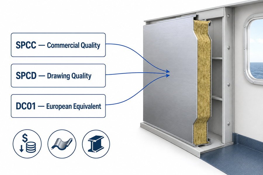 Cold Rolled Steel Grades for Marine Panel Face Sheets