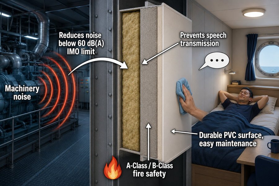 Combined Decorative Acoustic Accommodation Panel