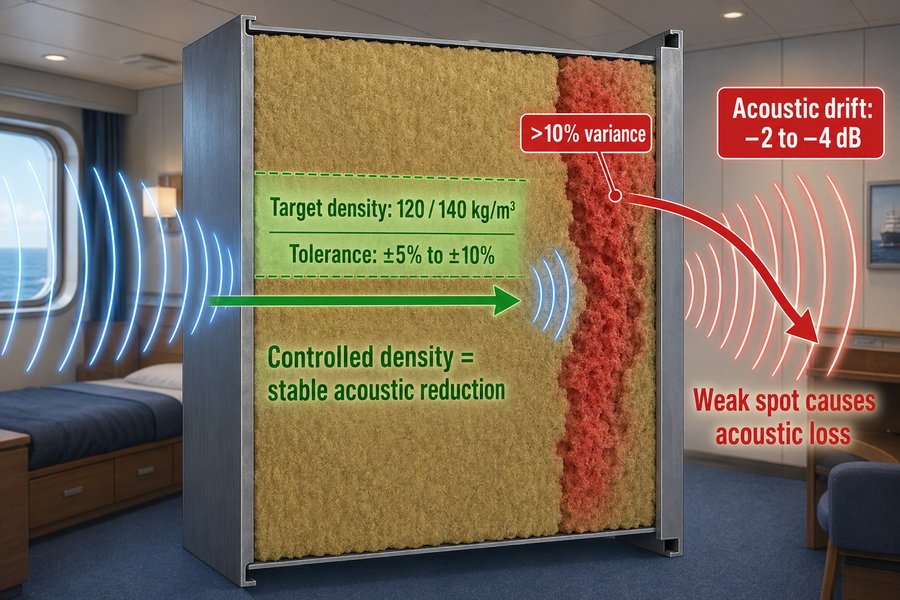 Core Density Tolerance Prevents Acoustic Drift