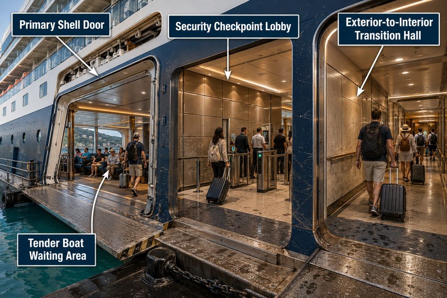Cruise Gangway Abrasion Resistant Panel Zones