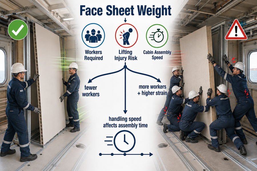 Face Sheet Weight Panel Handling