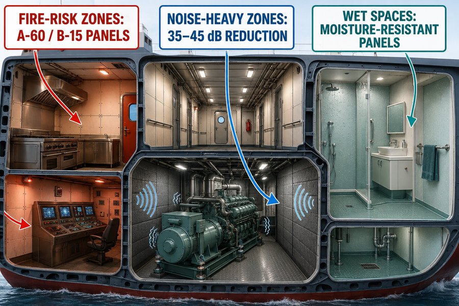 Functional Marine Panel Zones