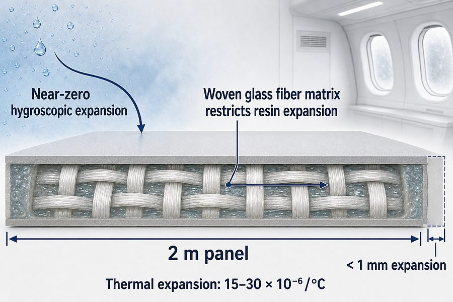 GRP FRP Face Sheet Dimensional Stability