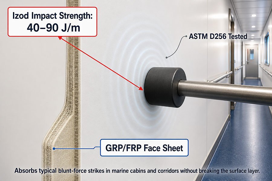 GRP FRP Face Sheet Izod Impact Strength