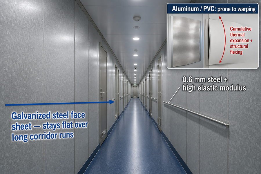 Galvanized Steel Face Sheet Flatness