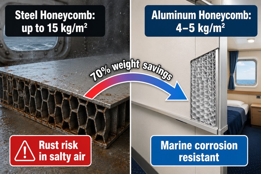 Marine Accommodation Honeycomb Core Comparison