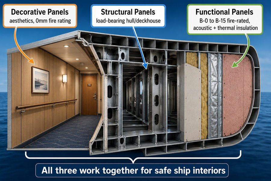 Marine Accommodation Panel Categories