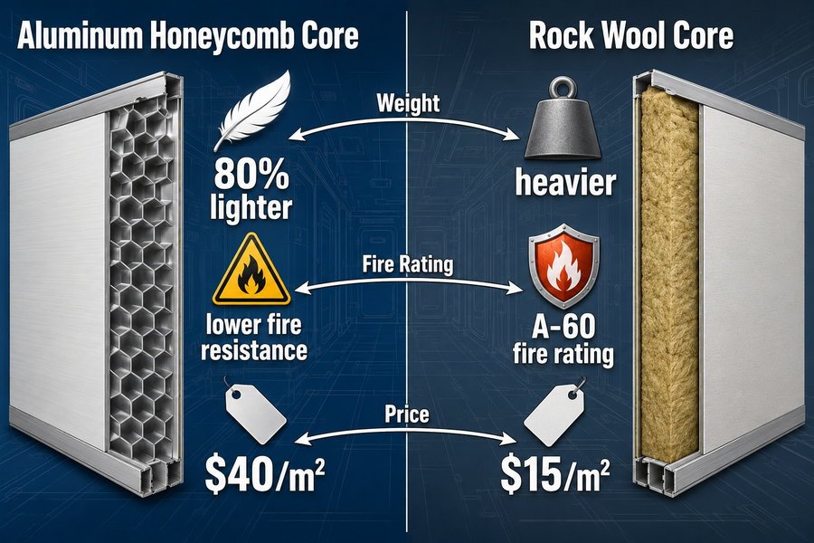 Marine Accommodation Panel Core Comparison