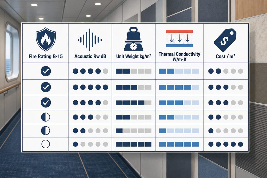 Marine Accommodation Panel Core Matrix Parameters