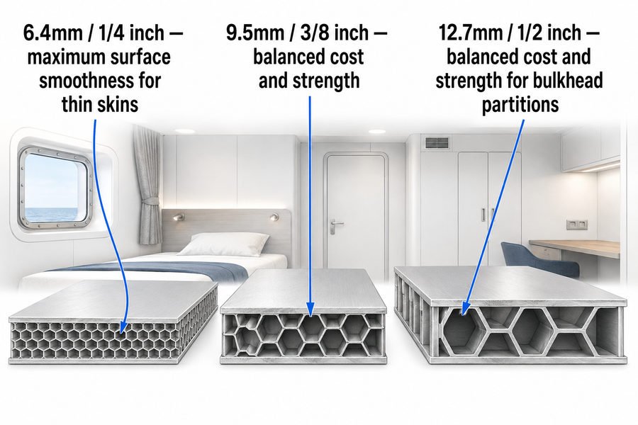 Marine Accommodation Panel Honeycomb Cell Size Guide