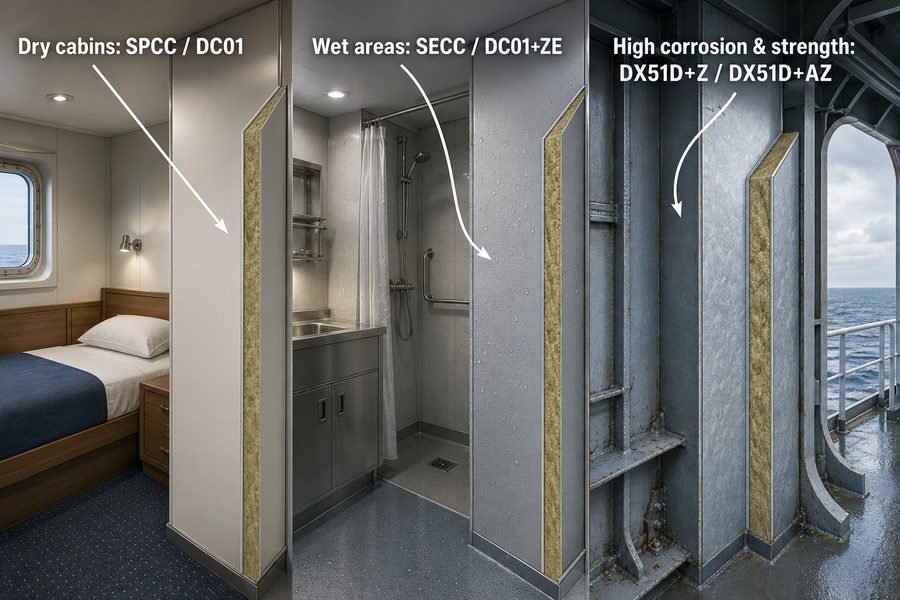 Marine Accommodation Panel Steel Grade Guide