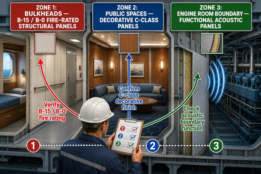Marine Accommodation Panel Type Verification
