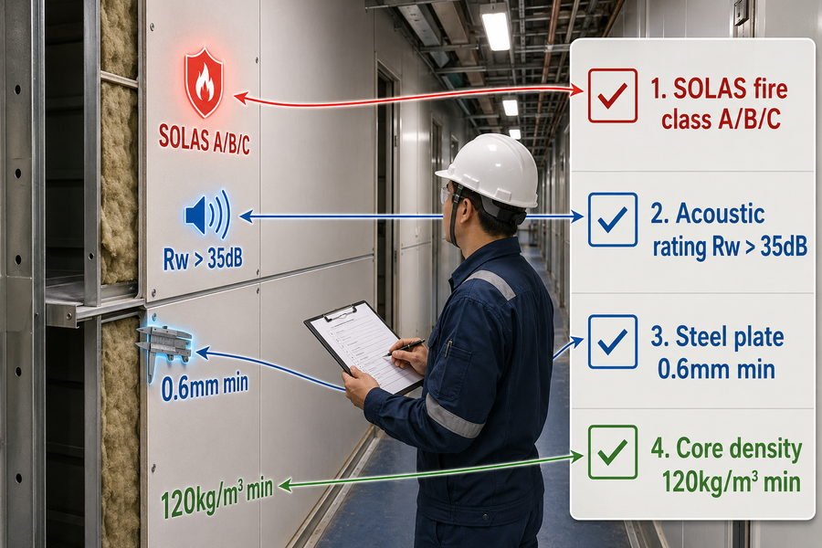 Marine Accommodation Panel Zone Checklist