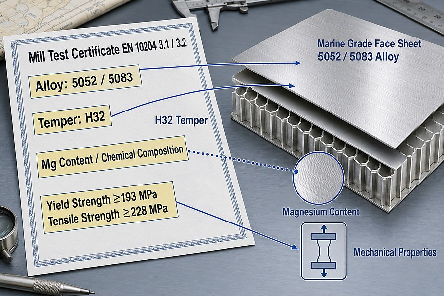 Marine Grade Face Sheet MTC Data Verification
