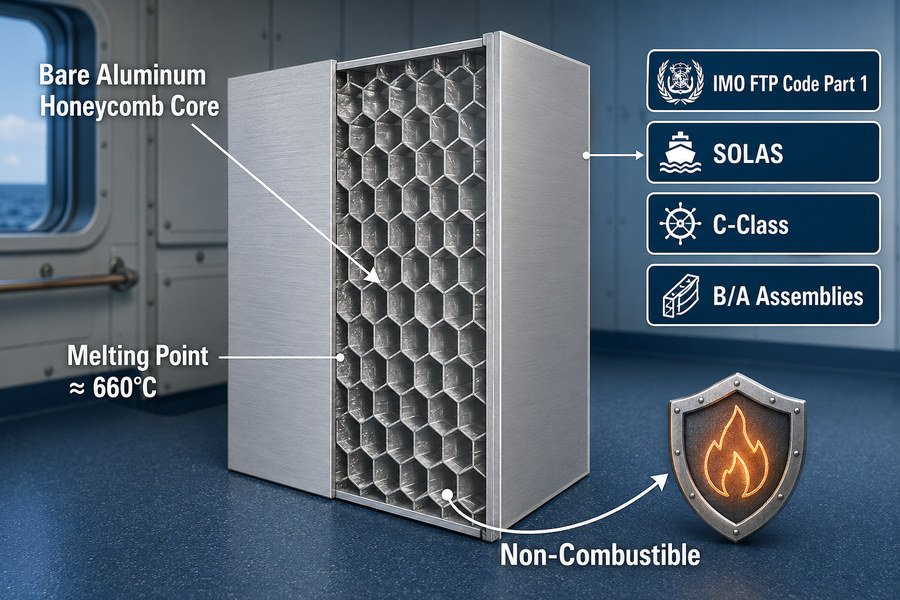 Marine Honeycomb Core Non Combustibility