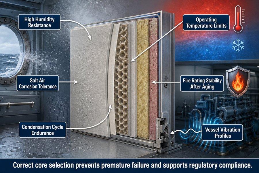 Marine Panel Core Selection by Environmental Stressors