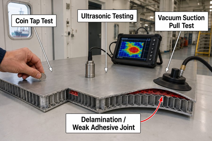 Marine Panel Delamination Detection