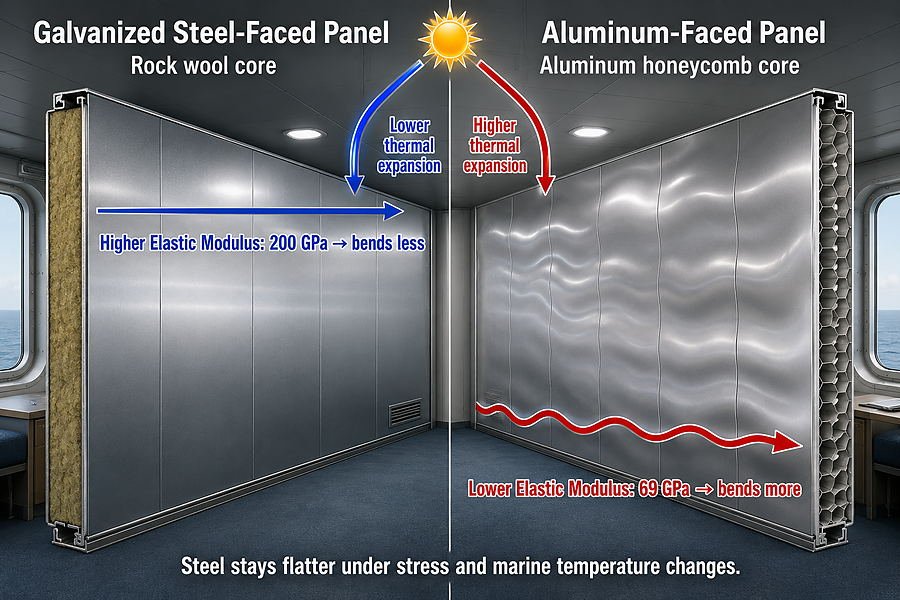 Marine Panel Flatness Comparison