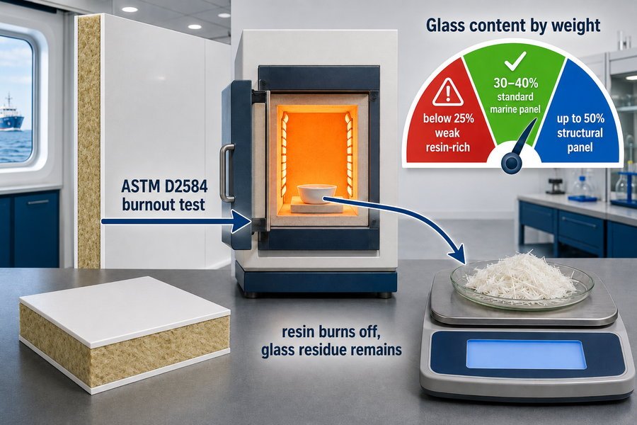 Marine Panel Glass Content Verification