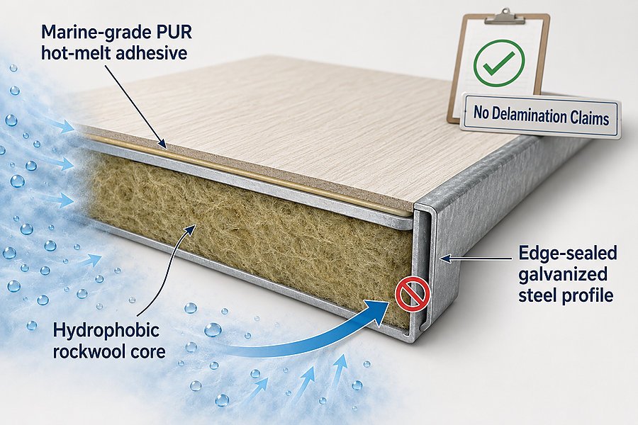 Moisture Resistant Decorative Accommodation Panel