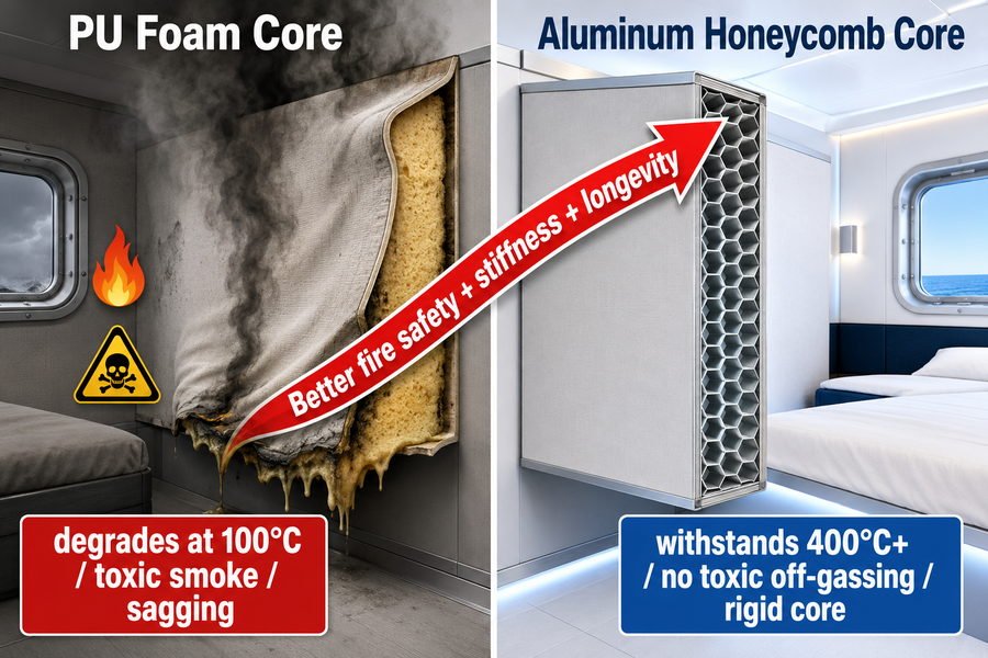 PU Foam vs Aluminum Honeycomb Marine Panel Core