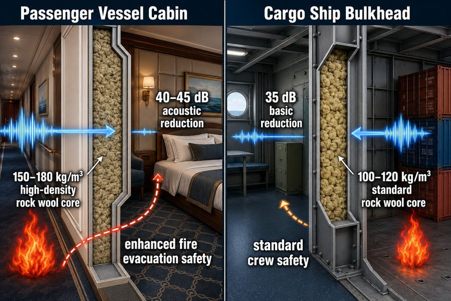 Passenger Cabin Rock Wool Density Requirement
