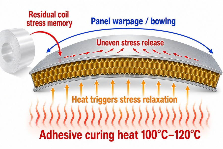 Residual Coil Stress Panel Warpage