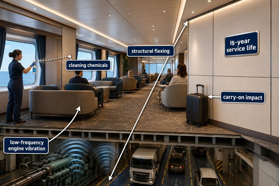 RoRo Passenger Area Panel Durability