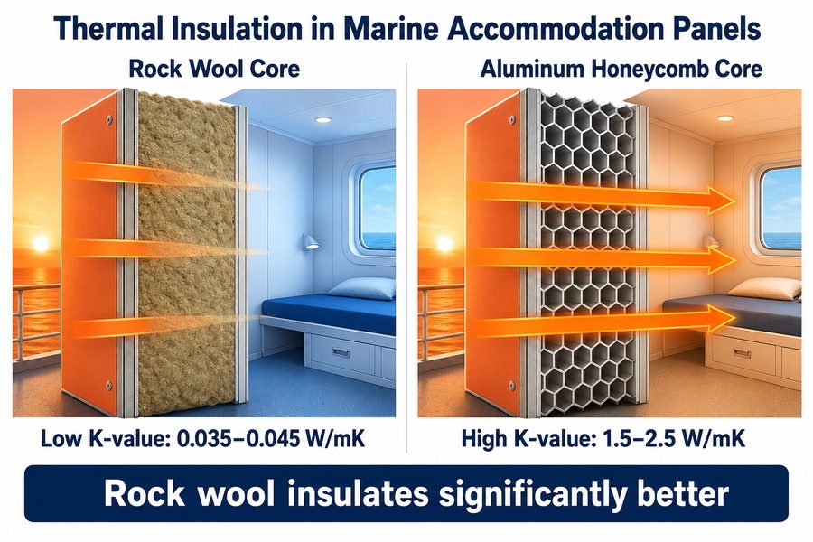 Rock Wool Aluminum Honeycomb Marine Panel Insulation