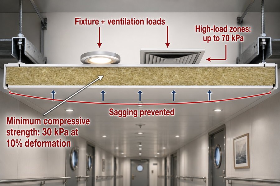 Rock Wool Ceiling Panel Compressive Strength