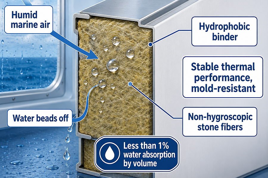 Rock Wool Core Moisture Resistance